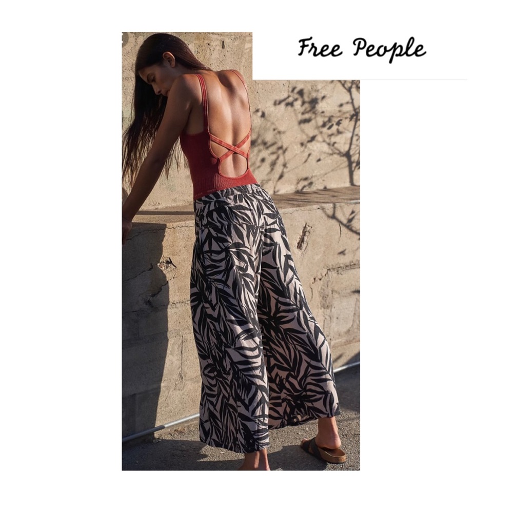 NWT Free People Movement size XS wide leg zipper - Picture 1 of 11